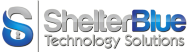 Shelter Blue – Technology & Security Solutions Logo